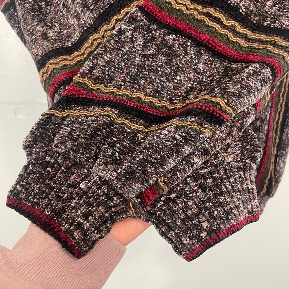 Tundra Canada 80’s Pullover Sweater Cosby Style Medium 3D Knit Striped VTG - Picture 5 of 10